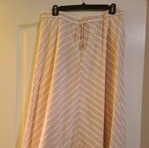 Ralph Lauren Pink and White Stripe Skirt